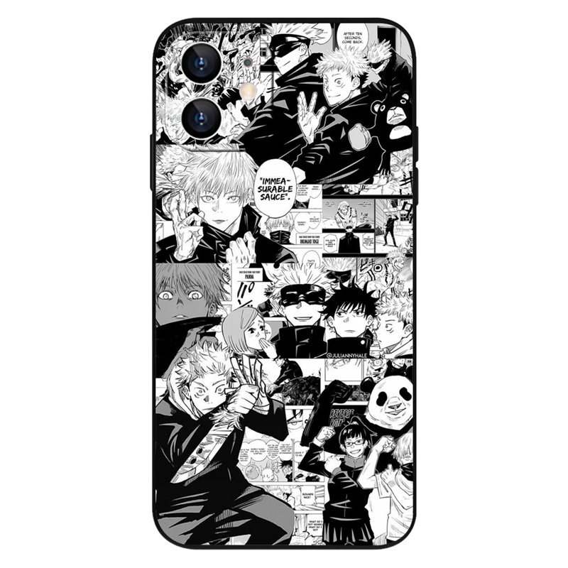 Ốp Điện Thoại Mềm Hình Jujutsu Kaisen Cho IPhone14 13 12 11Pro 14 13 12 11ProMax 14Plus 7Plus / 8Plus X / XS XR XsMax