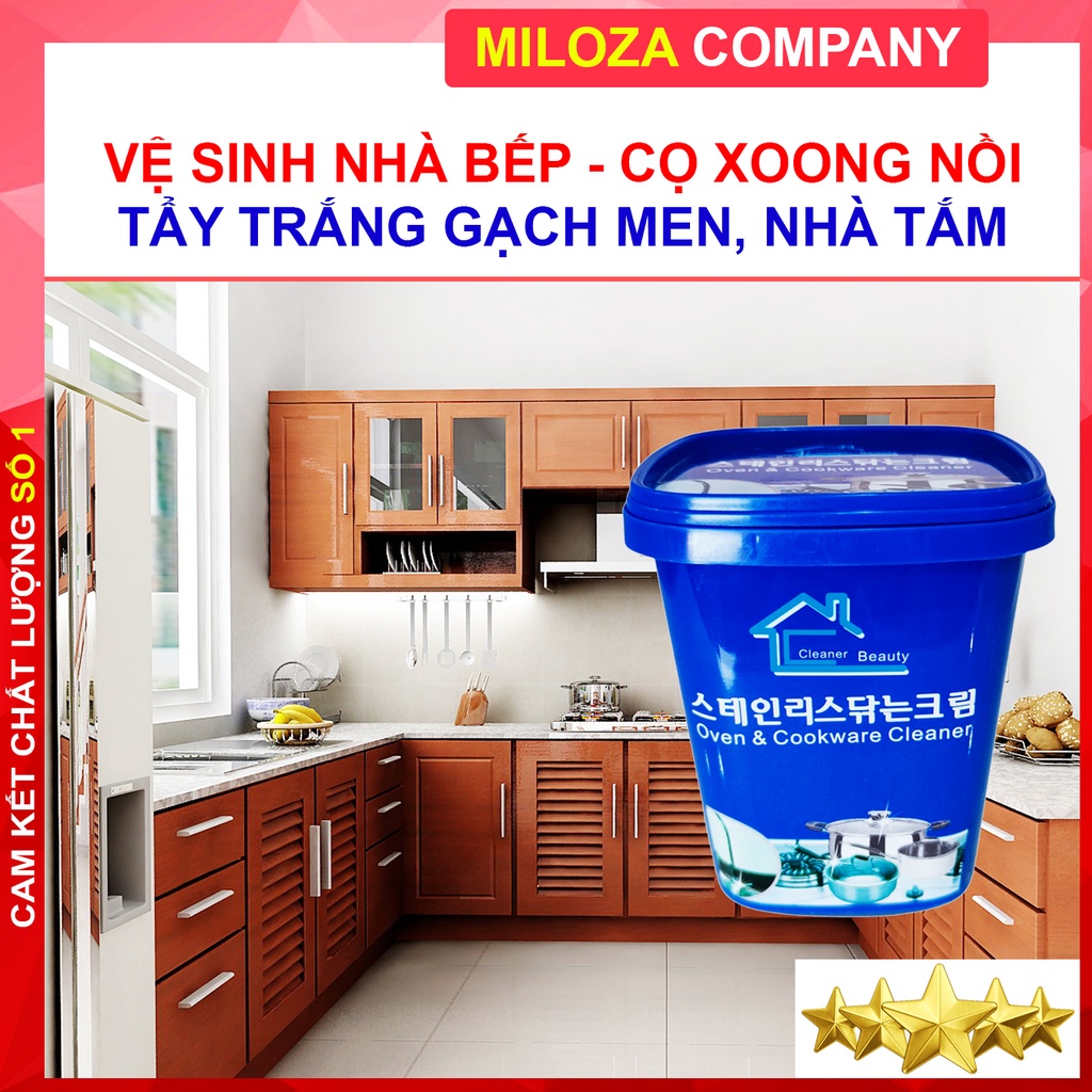 [COMBO 2 Hộp] Bột Tẩy Xoong, Nồi, Vòi Rửa - Vệ Sinh Nhà Bếp, Nhà Tắm, Gạch Men, Đồ Gia Dụng [MILOZA]