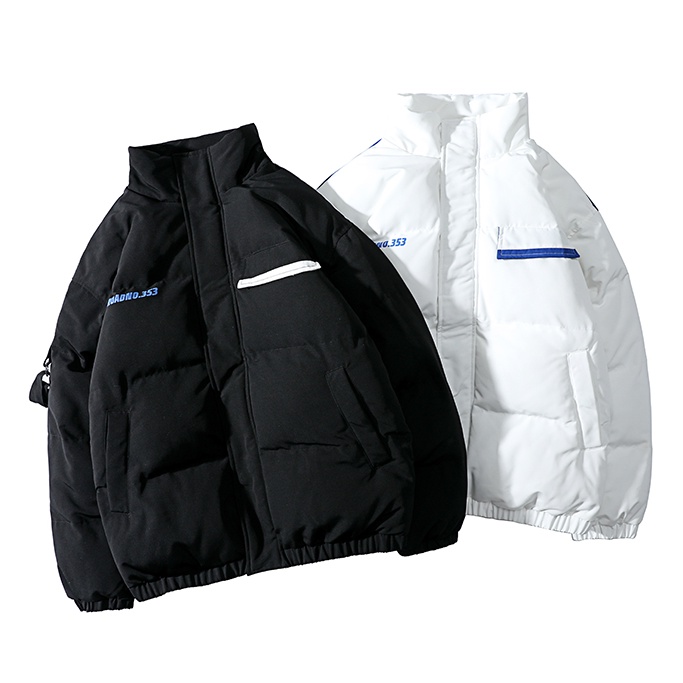 Áo phao unisex HDROADNO 2 màu trắng đen size từ M-5XL