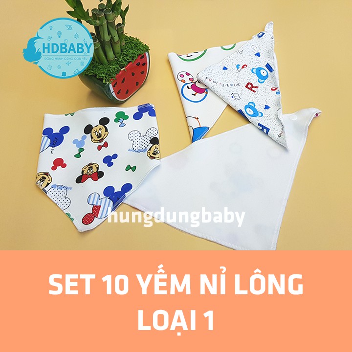 YẾM CHÉO NỈ LÔNG (10 cái 1 túi )