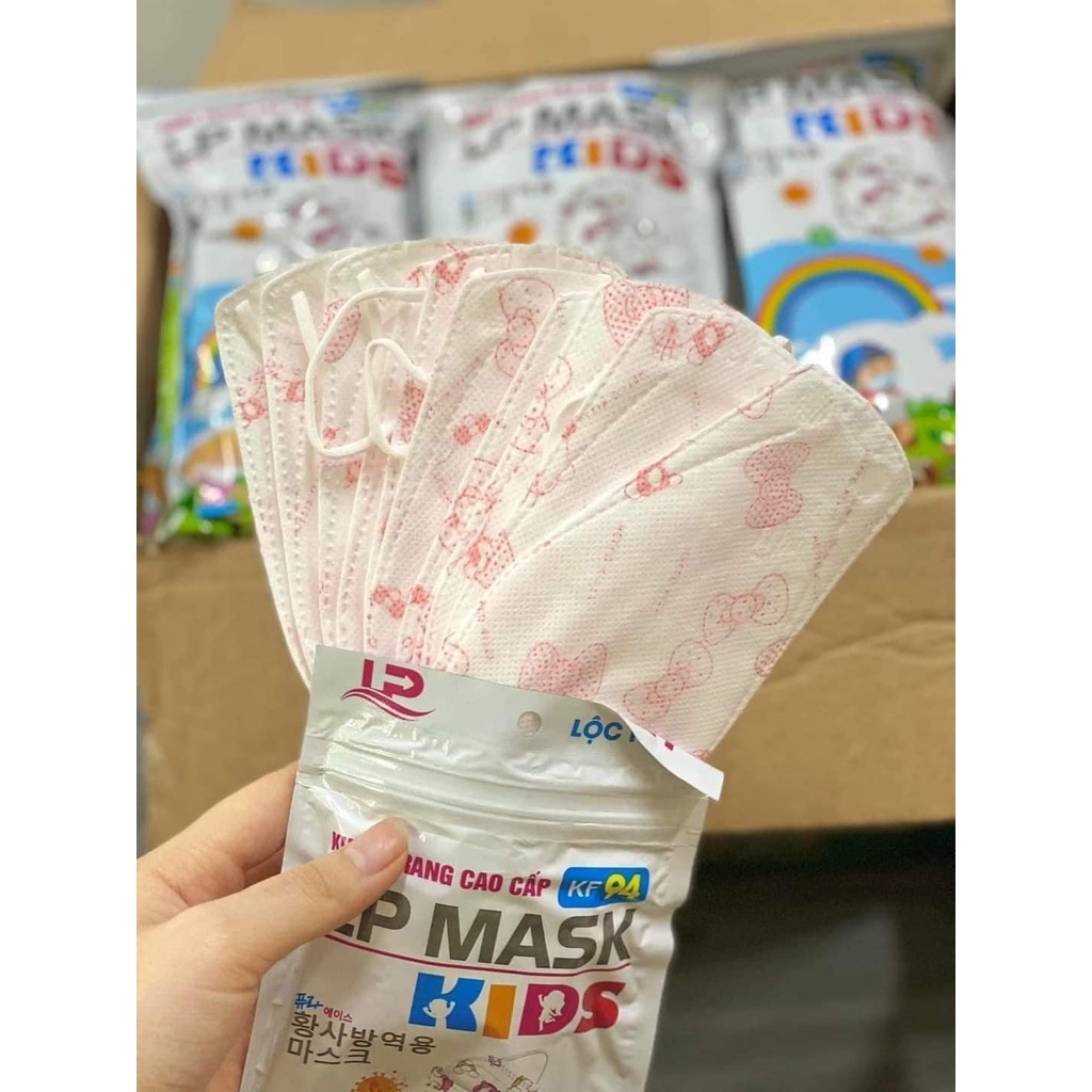 COMBO 100 CHIẾC KHẨU TRANG 4D CHỐNG BỤI MỊN, KHÁNG KHUẨN, CHO BÉ TỪ 2-10 TUỔI