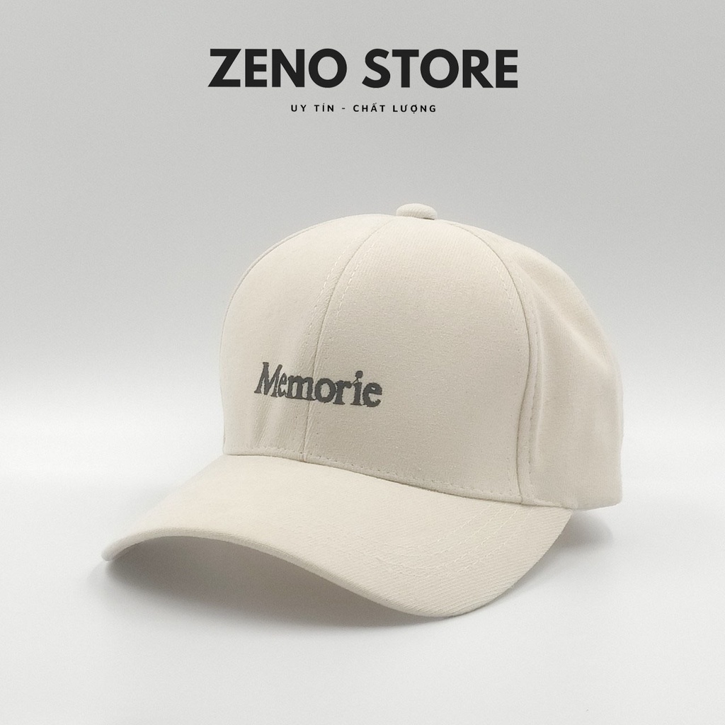 Mũ lưỡi trai thêu chữ MEMORIE, Nón lưỡi trai phong cách Ulzzang form UNISEX nam nữ