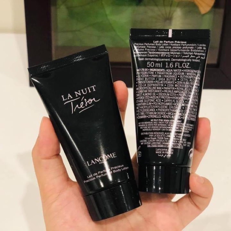 Sữa Dưỡng Thể Hương Nước Hoa Lancome La Nuit Trésor Body Lotion Pháp 50ml