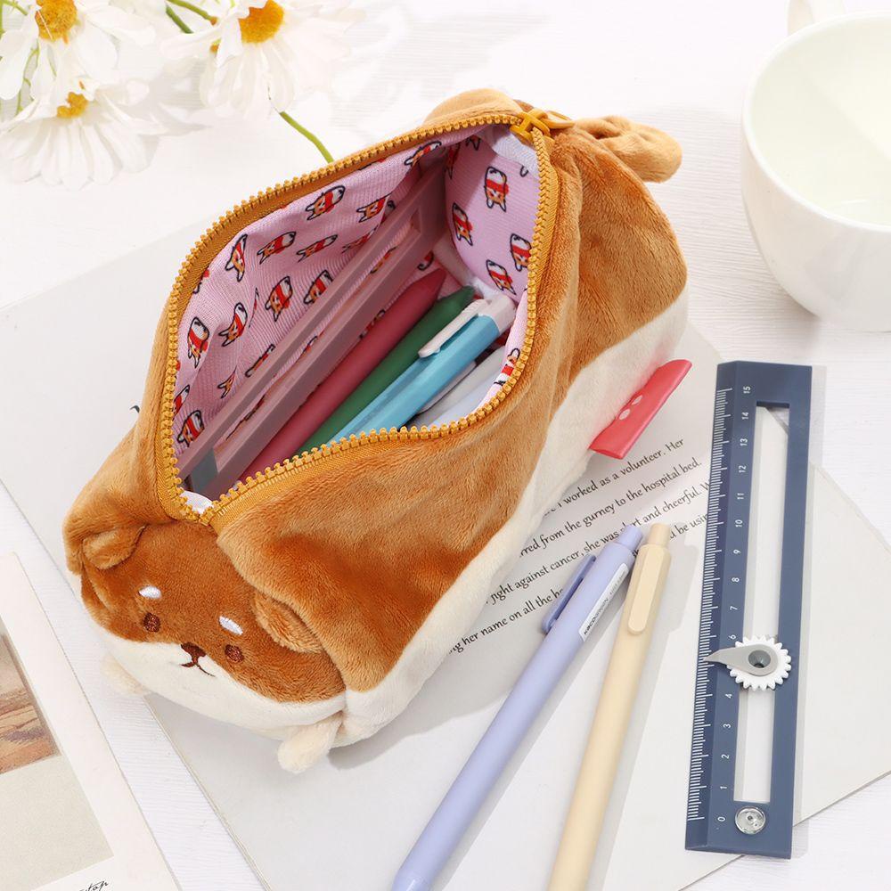Túi Đựng Bút Hình Chú Chó Shiba Dễ Thương
