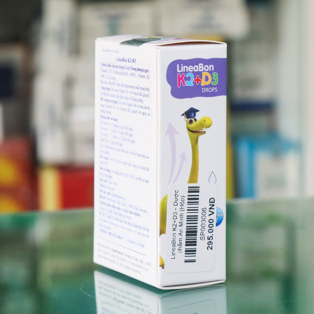 {Nhận quà} LineaBon K2+D3 - Hỗ trợ giúp hấp thu Canxi, giảm vặn mình, quấy khóc đêm ở trẻ nhỏ (10ml)
