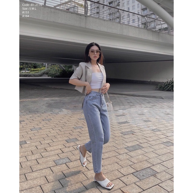 Quần Baggy Jean Trơn Hot Trend  Dream3S B1-211
