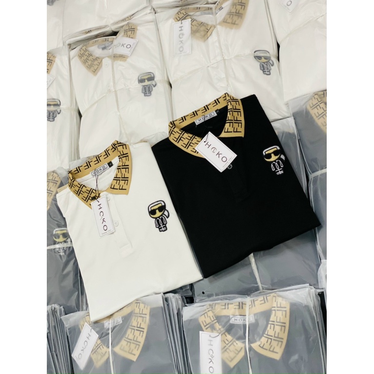 [FREE SHIP] ÁO THUN NAM CỔ BẺ FENDYYY CẬU BÉ ĐEO KÍNH ĐEN SIÊU NGẦU