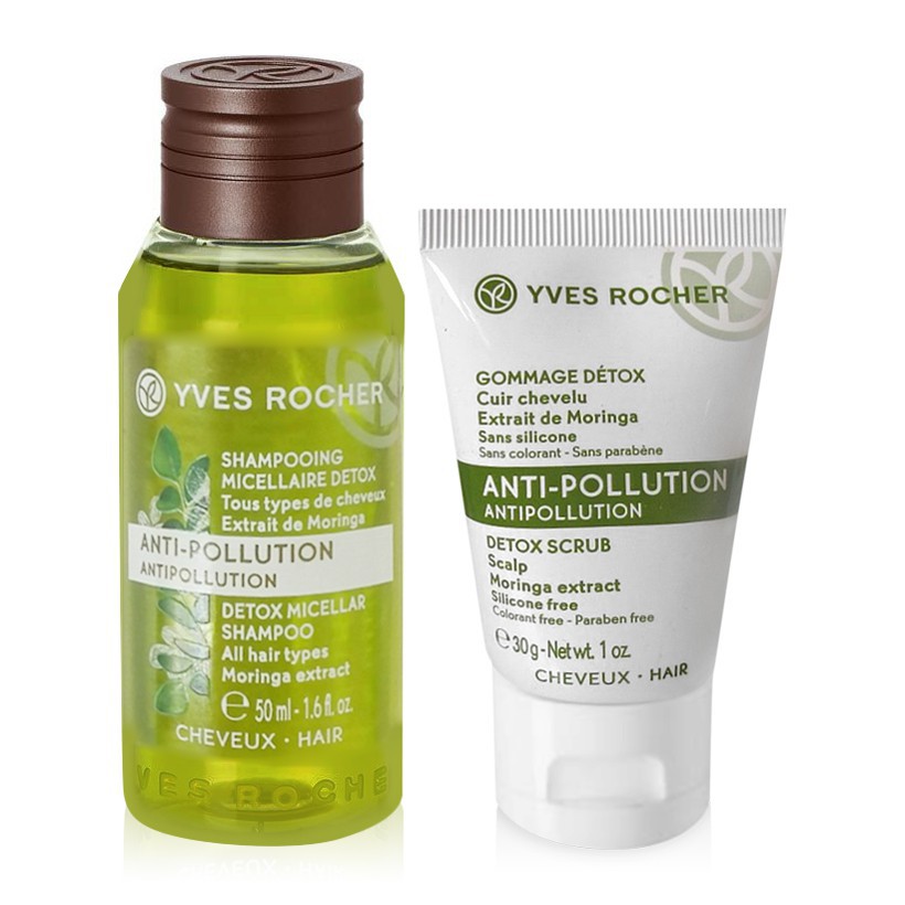 Thanh lí Set Yves Rocher Dầu Gội Detox