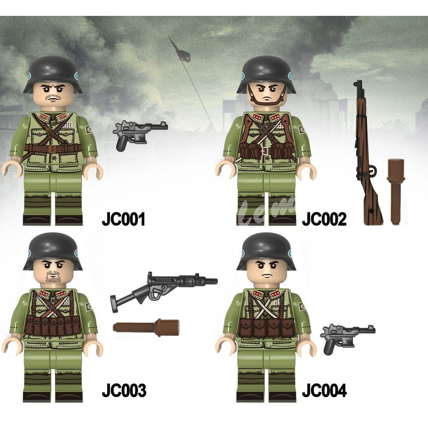 quân đội Mô Hình Đồ Chơi Nhân Vật Quân Đội Volunteer 16 Loại Sáng tạo lắp ráp Mô hình Đồ chơi Quà tặng