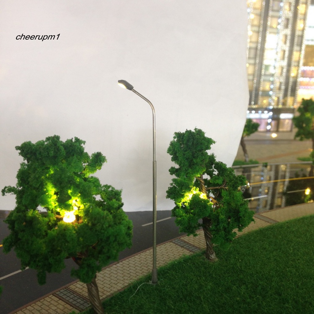 10 Mô Hình Đèn Đường Mini Tỉ Lệ 1: 75 Trang Trí