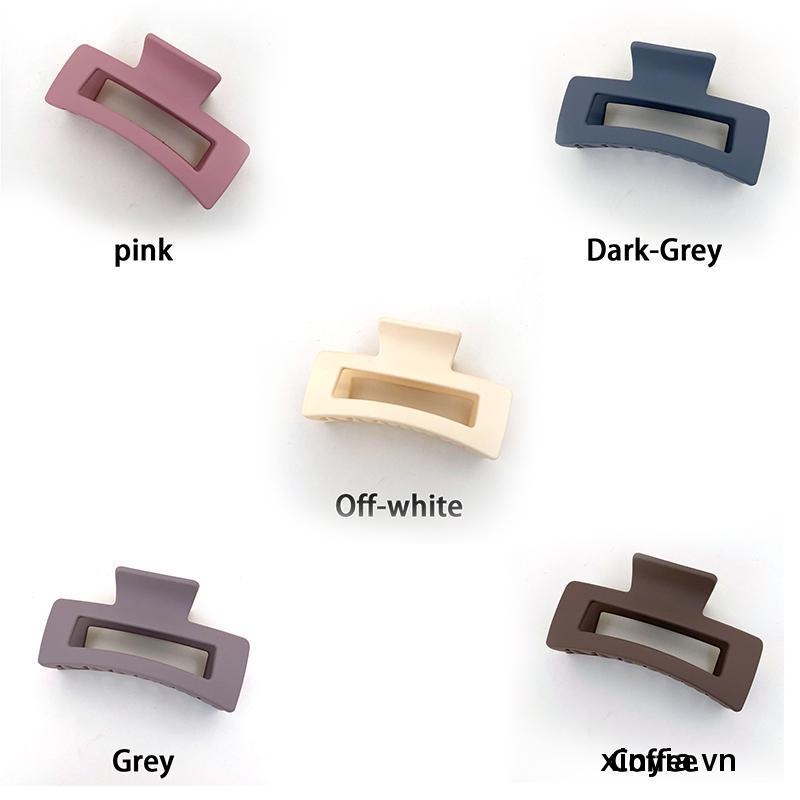 Kẹp tóc càng cua Hàn Quốc nữ đẹp hottrend nhám cỡ size lớn iLita - Cặp búi tóc dễ thương cào10 răng