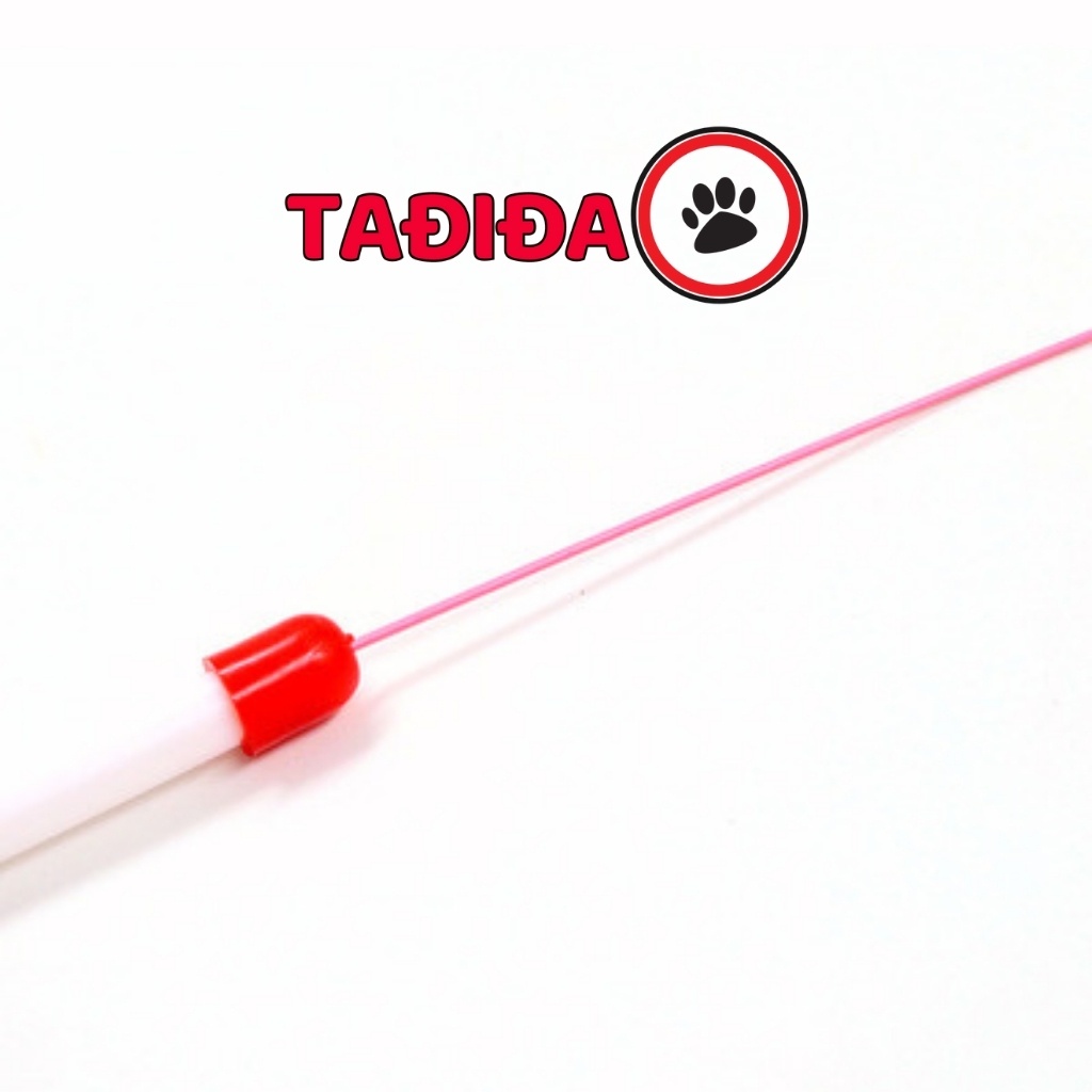 Cần câu Mèo dây thép lông vũ , Đồ chơi Thú Cưng giãm stress - Tadida Pet