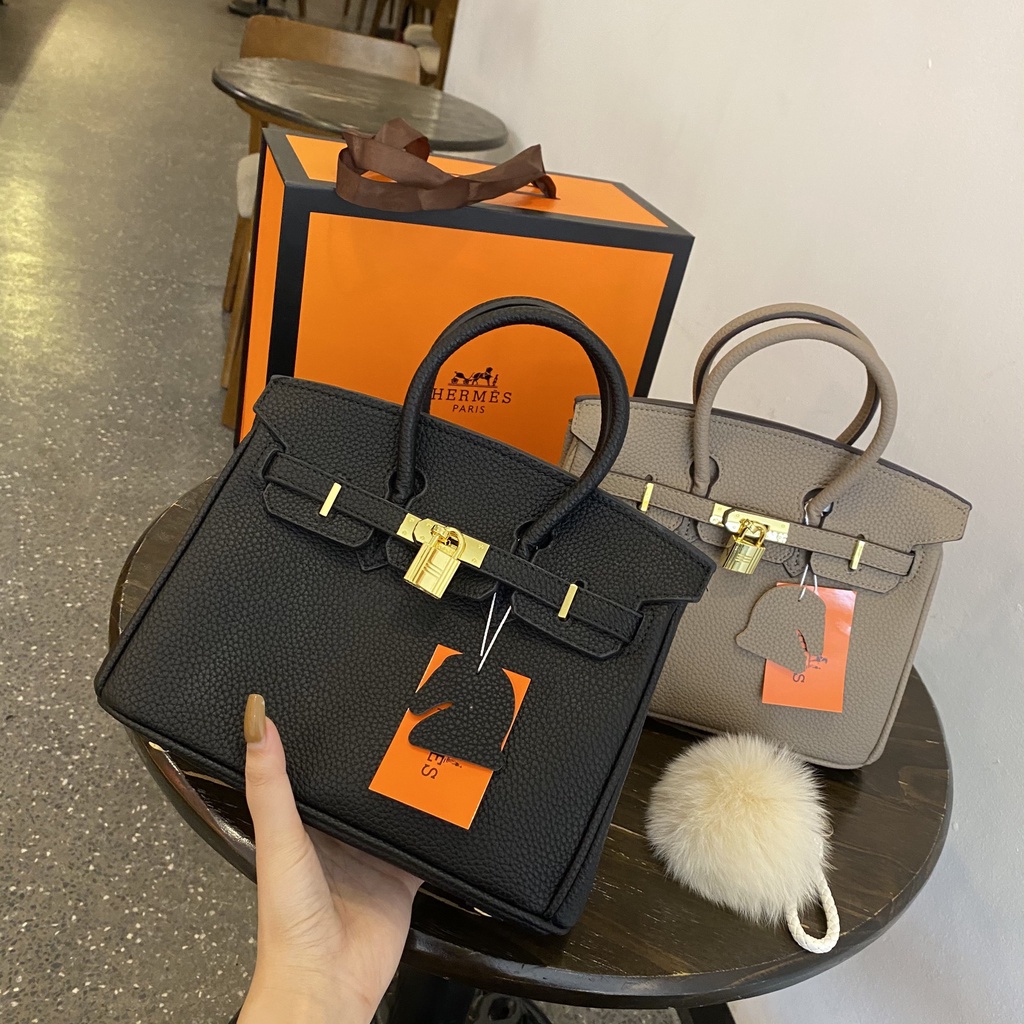 Túi HM Birkin F1 tag vàng da hạt Nobox size 25-30/Túi xách HM BK F1 tag vàng đủ 2 size Nobox