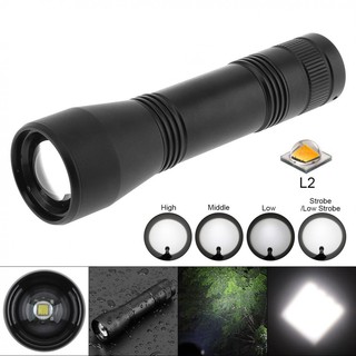Đèn pin led siêu sáng ct1 xml l2 1600 chất liệu hợp kim