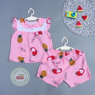 [Ảnh thật] [6-26kg] Bộ tole lanh ĐÙI bé gái