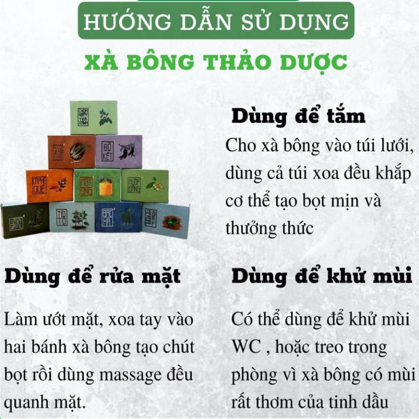 Xà phòng sinh dược giảm mụn lưng giúp sạch khuẩn mang lại cảm giác tươi mát GALA HOME