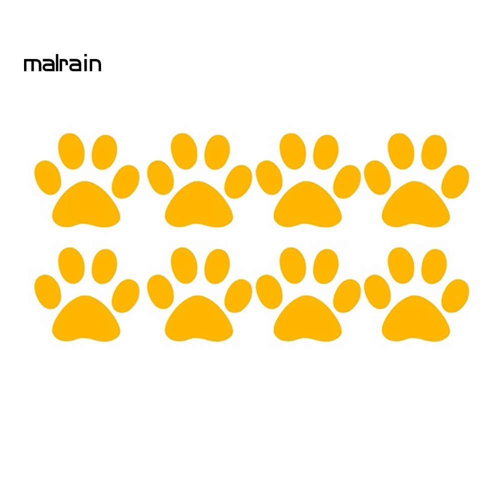 Giấy Dán Hình Dấu Chân Mèo Đáng Yêu Cho Xe Hơi