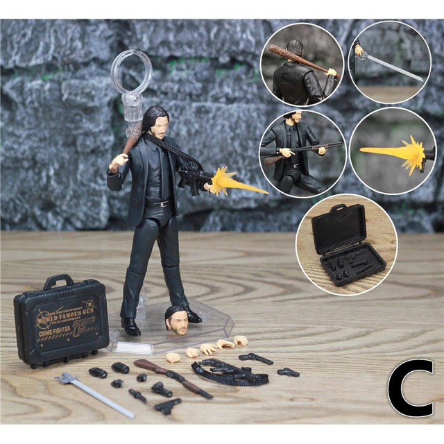 NEW Movie John Wick Keanu Reeves 1/12 1:12 6" Action Figure KO's Mafex NO.070 Toys Doll-UYT-168
