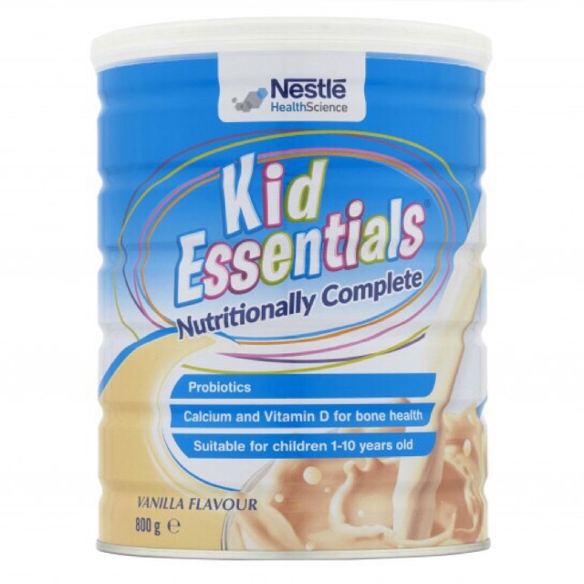 Sữa Kid Essentials Nestle 800g hương Vani ( date T03/2020 )