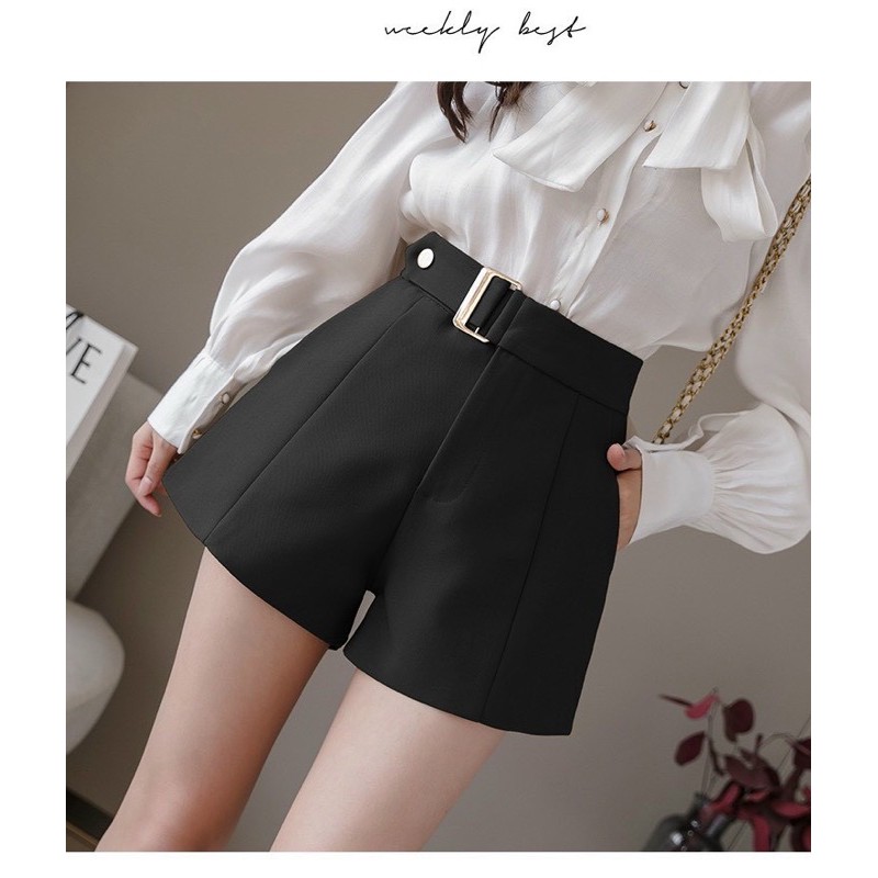 Quần Sort nữ có đai nịt SIÊU XINH - SIZE S/M/L dưới 56kg