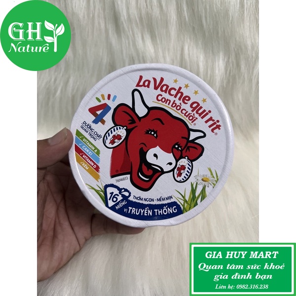 PHÔ MAI CON BÒ CƯỜI LAVACHE QUIRIT VỊ TRUYỀN THỐNG 8 MIẾNG/HỘP 112G