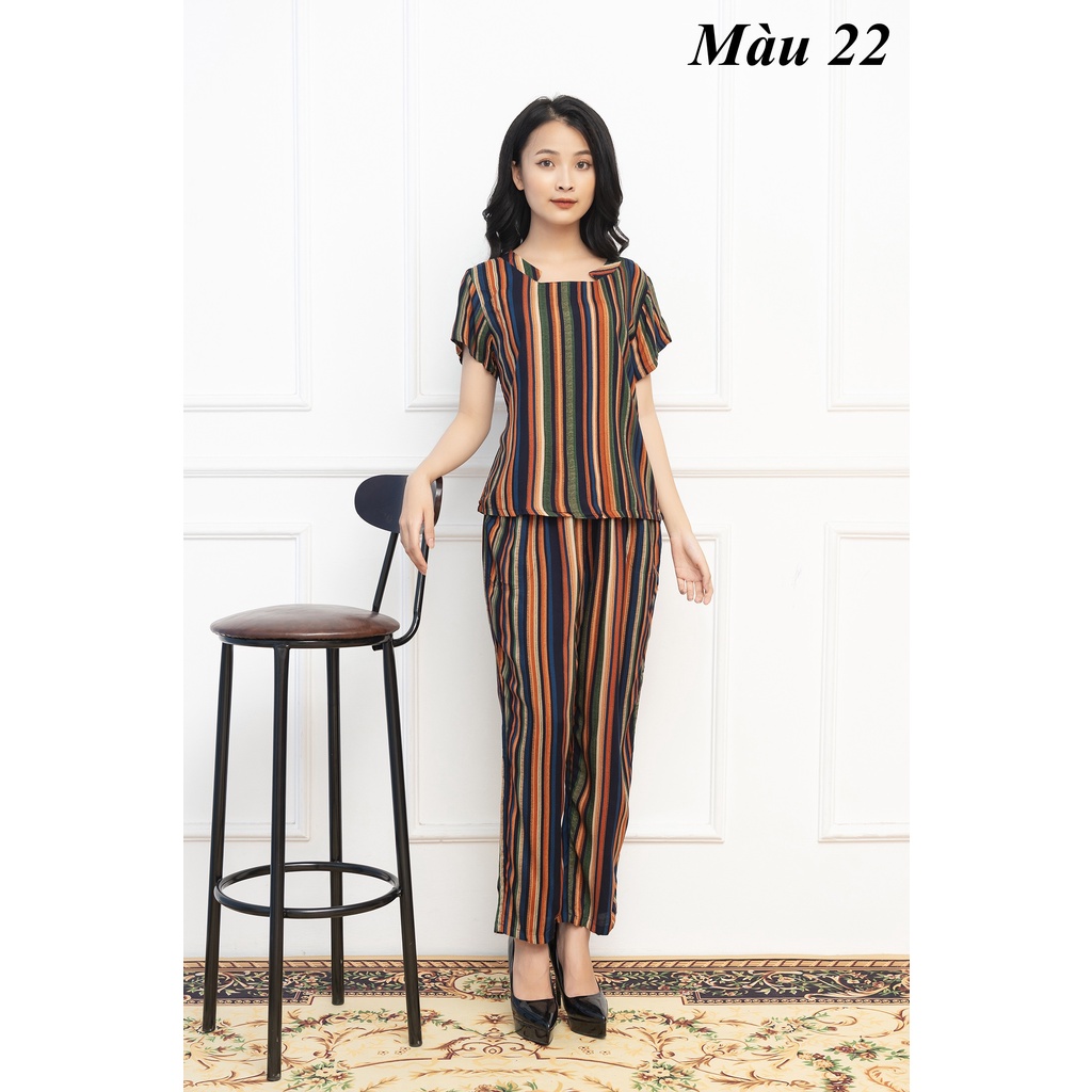 Bộ mặc nhà lanh nhung Vicci BGD.006 nhiều họa tiết