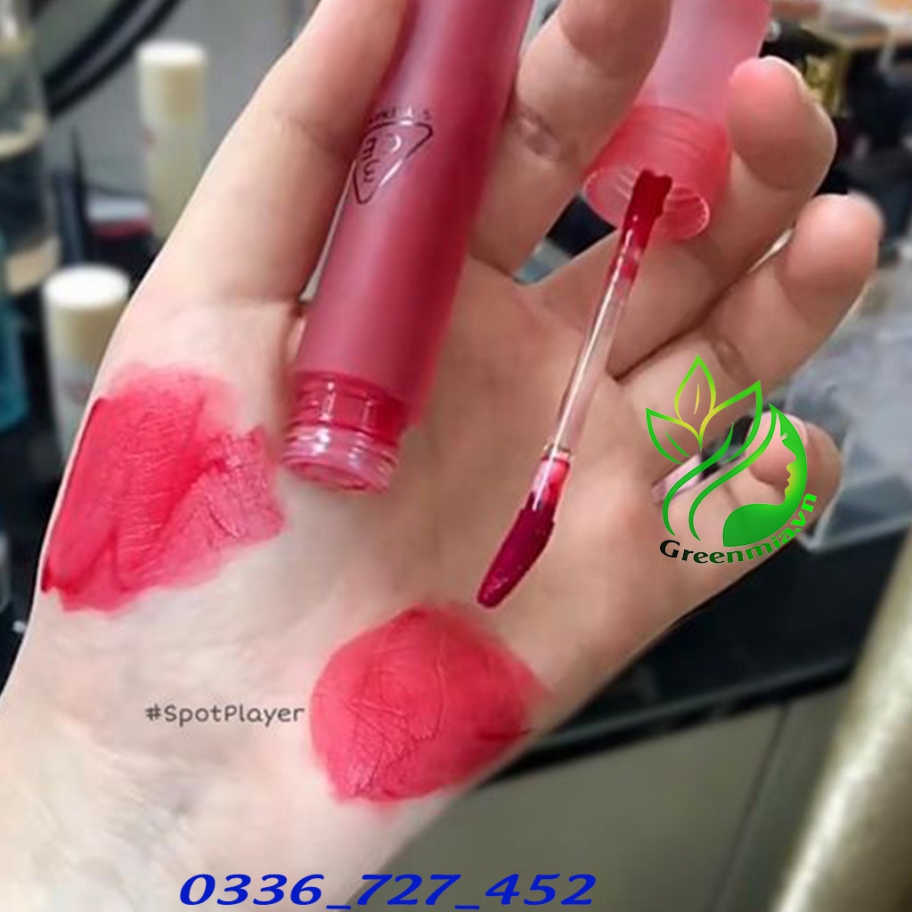Son Kem Lì 3CE Blur Water Tint Spot Player - Màu Đỏ Hồng 4.6g Mềm Mịn Lâu Trôi