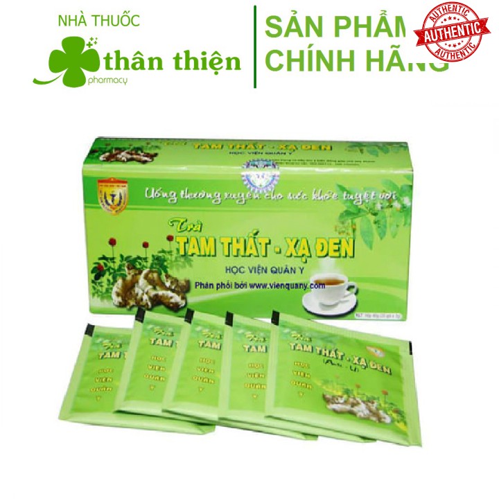 [Mã chiết khấu giá sỉ chính hãng] Trà Tam thất xạ đen Học viện Quân Y, giúp tăng cường sức đề kháng, thanh nhiệt, an thầ