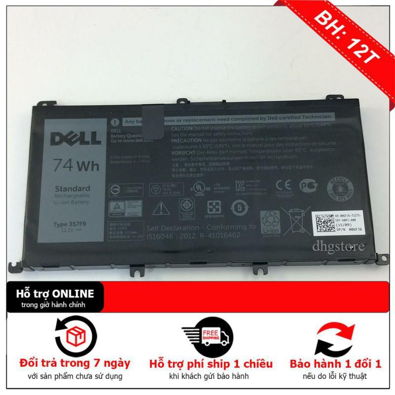 BH12TH Pin laptop Dell Inspiron 15 5576 5577 7559 7566 7567 7566 7759 357F9