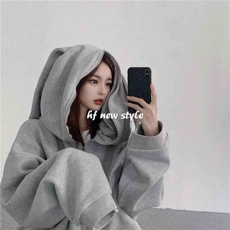 Áo khoác tai thỏ siêu đáng yêu