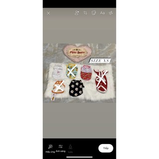 Áo kiểu cho thú cưng size XS