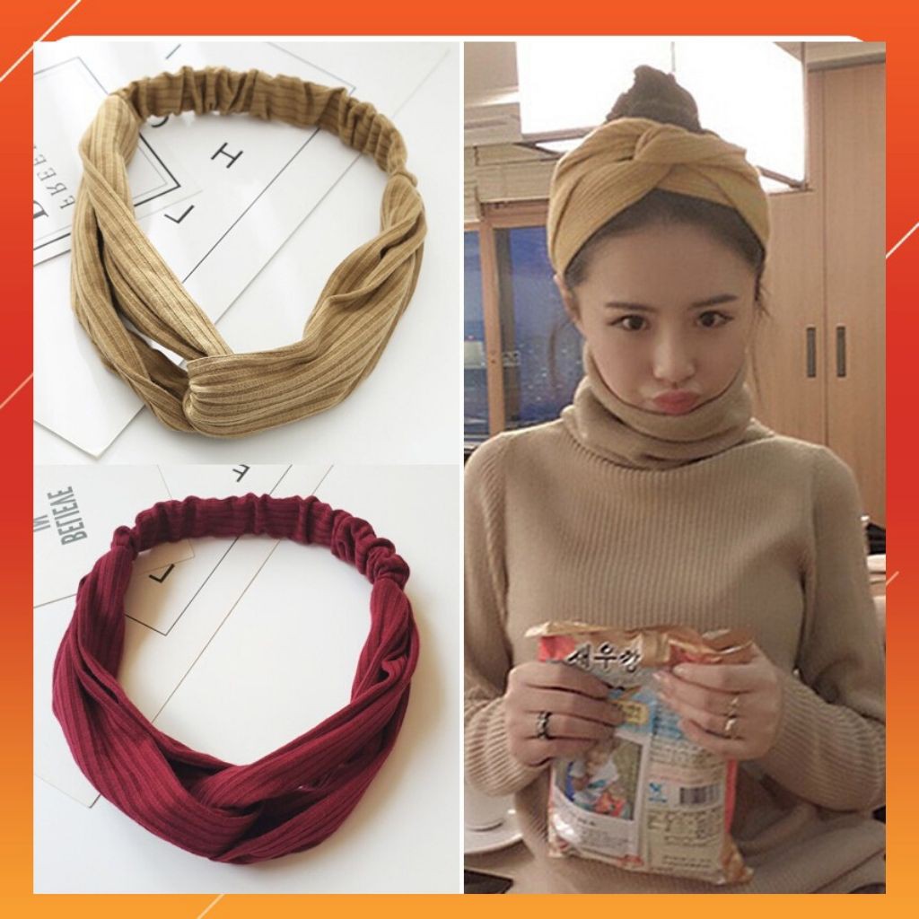 Băng đô rửa mặt &lt;3 FREESHIP &lt;3 Băng đô turban gân tăm tiện dụng