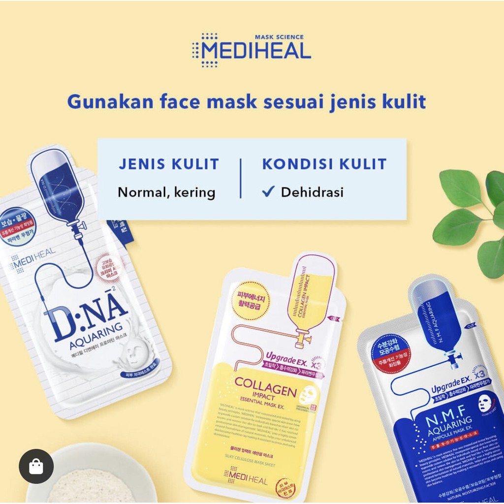 MEDIHEAL (Hàng Mới Về) Mặt Nạ Dưỡng Da Meience Vita Ampoule Nmf Pdf Ipi Whp Proatin