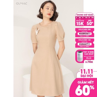 Đầm tay phồng phụ kiện DA9101 GUMAC