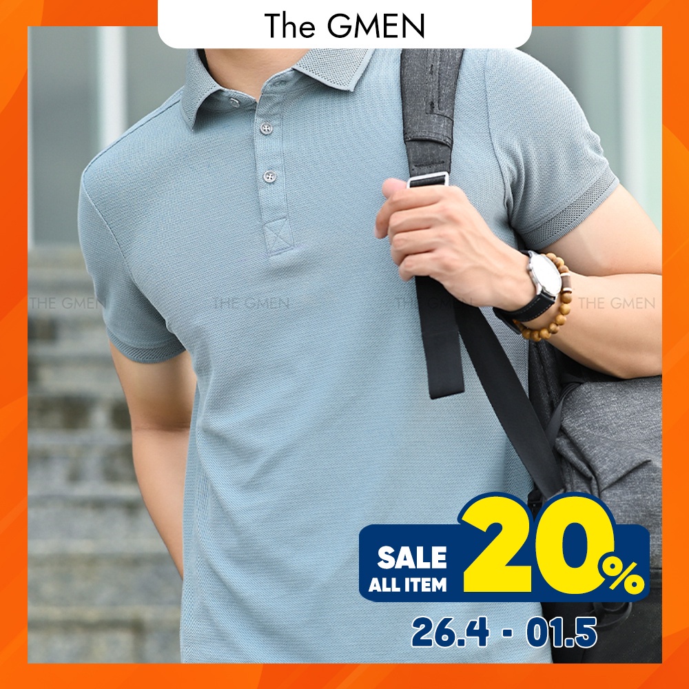Áo Polo nam The GMEN Mesh Polo Shirt 100% cotton dày dặn, chuẩn form, giá tốt