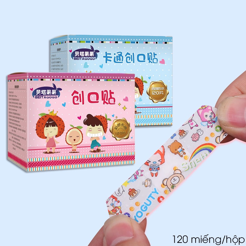 Băng dán y tế băng gâu hoạt hình cute dễ thương