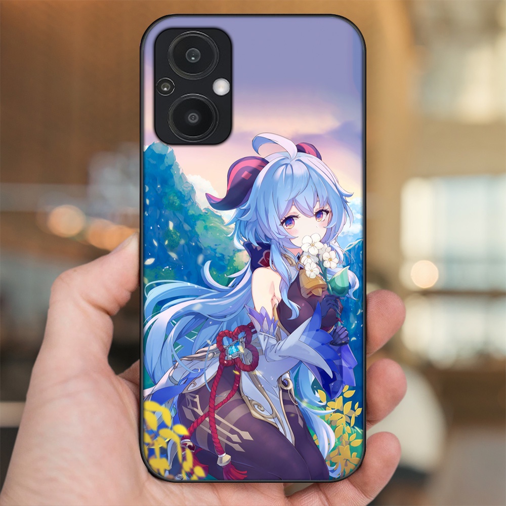 Ốp lưng Oppo Reno 7Z 5G viền đen in hình Ganyu Genshin Impact