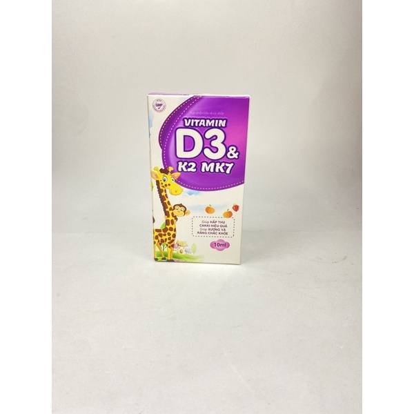 Vitamin D3 &amp; K2 Mk7 nhỏ giọt cho bé  (lọ 10ml)