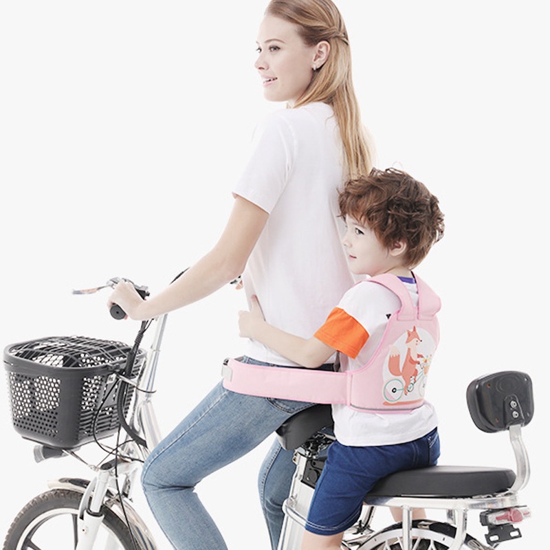 Đai Địu Đảm Bảo An Toàn Cho Bé Khi Đi Xe Máy Chất Liệu Cao Cấp Với Nhiều Hình Ngộ Nghĩnh