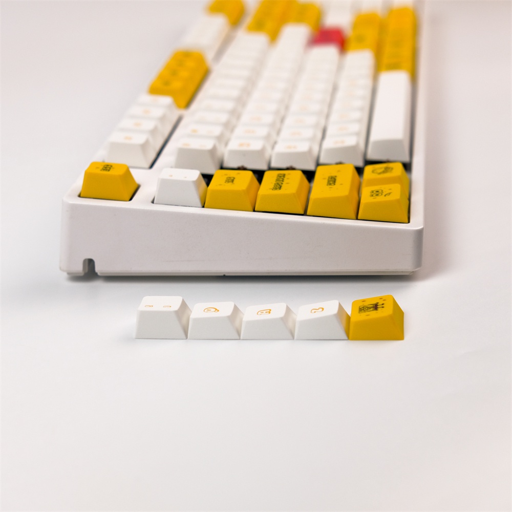 GMK Spongebob keycaps, 127 phím keycaps Cherry Profile DYE-SUB Cá nhân hóa GMK Keycaps cho bàn phím cơ