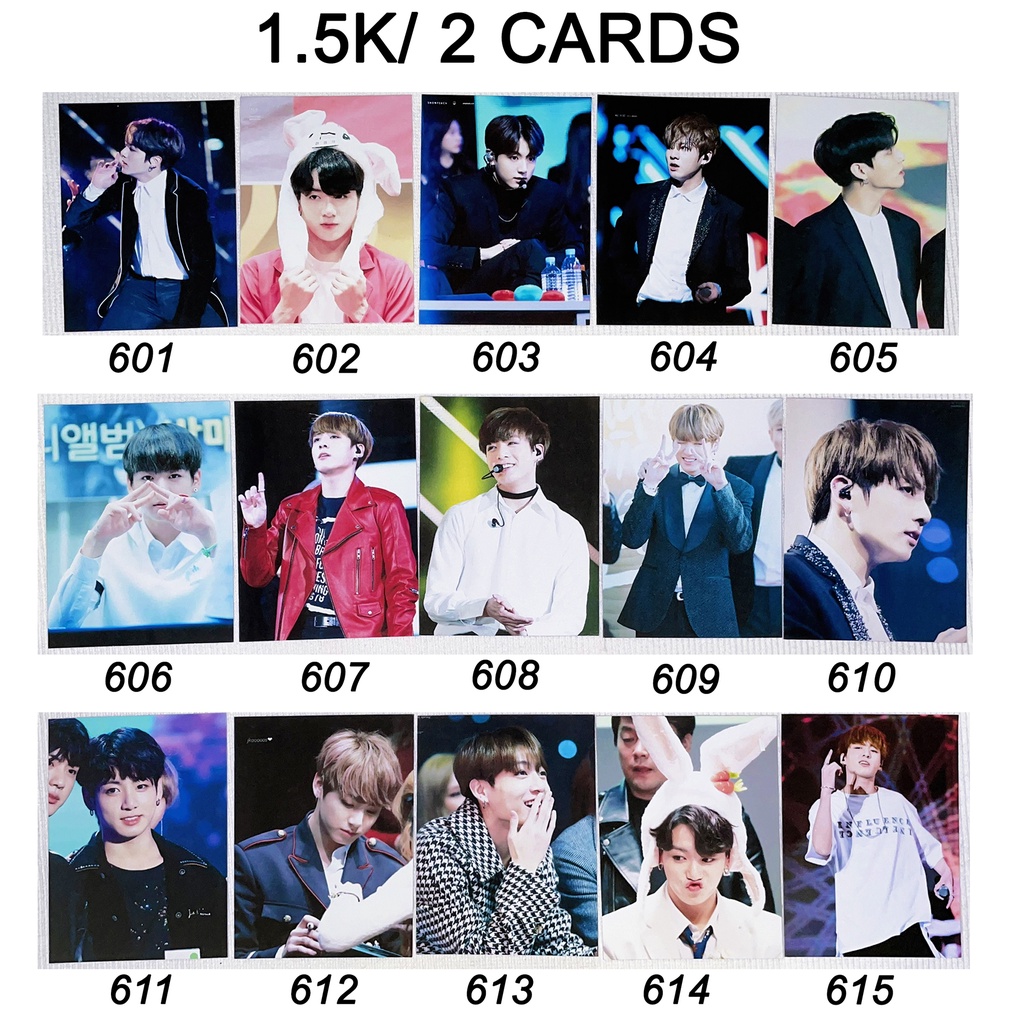 Sale set card BTS JUNGKOOK 5