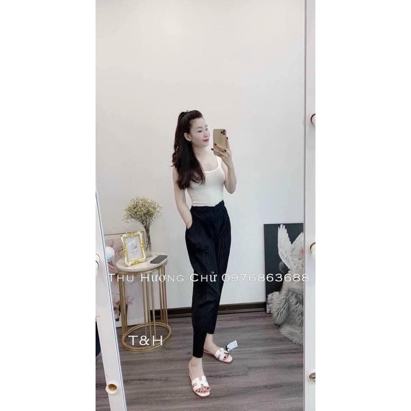 Quần bom quảng châu dập ly chun chân(new)