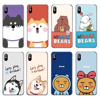 Ốp điện thoại TPU in hình chú chó hoạt hình dành cho compatible for iphone X XR XS Max