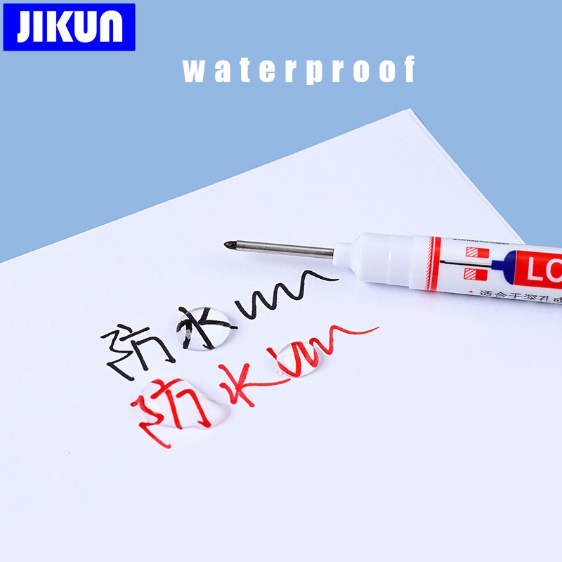 Set 4 Bút Lông Đánh Dấu Lỗ Sâu Đa Năng Màu Đỏ / Đen / Xanh Dương / Trắng Dành Cho Phòng Tắm