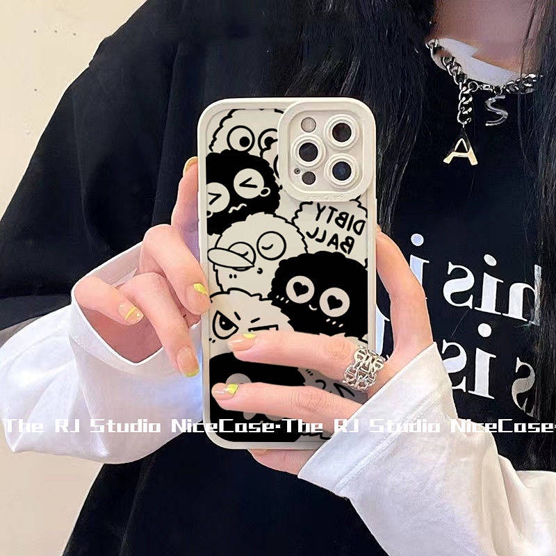 Xiaohongshu Cute Briquette Iphone13 Phone Case XR Apple 12 All-Inclusive 11pro Female Xsmax Set 7/8/6P LV3A