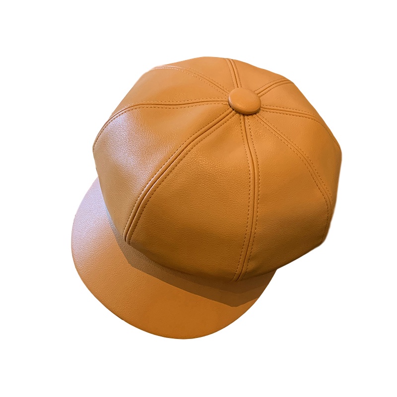 Mũ beret da phong cách Hàn Quốc thời trang thu đông dành cho bé