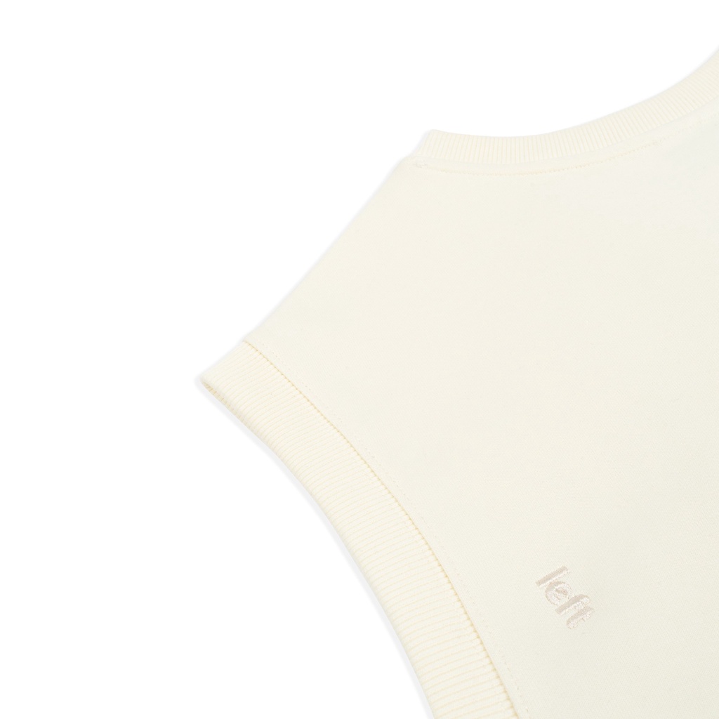 Áo gile &quot;LÌ VEN FABRIC&quot; Essential/ Cream