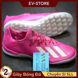 Giày đá bóng thể thao nam 𝐗𝟏𝟗 𝟏 Hồng boots xốp, giày đá banh cỏ nhân tạo top trendy - 2EV