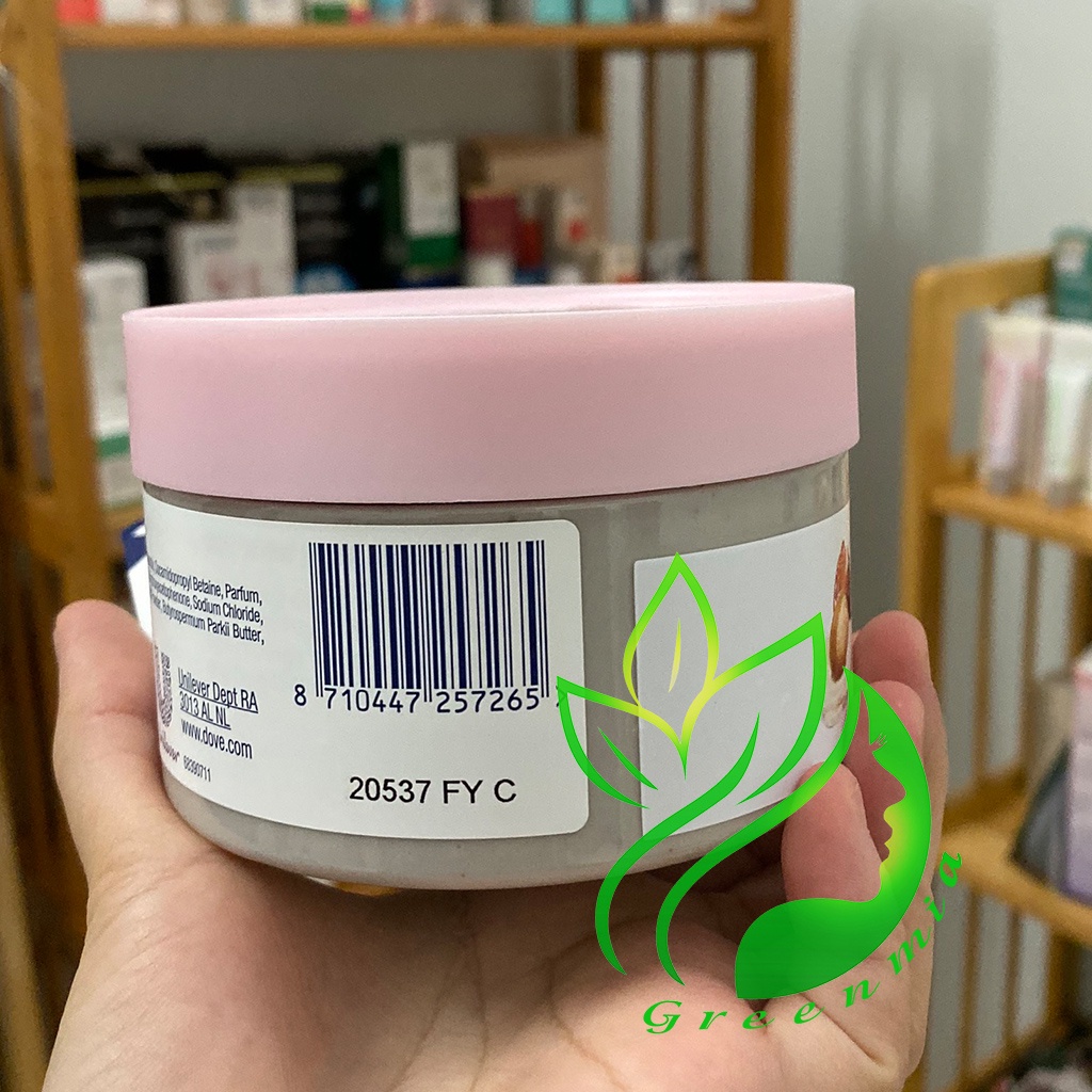 Tẩy Tế Bào Da Chết Body DOVE Body Scrub Exfoliating 225ml BẢN ĐỨC Lựu Và Macca