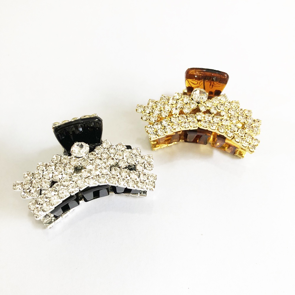 Kẹp tóc gấp tóc mini đỉnh đầu đính hạt sang trọng DTonline Đỉnh_vuongmien